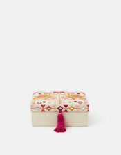 Palm Embroidered Jewellery Box, , large
