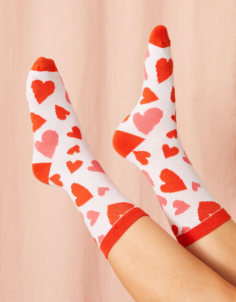 Oversized Heart Socks, , large