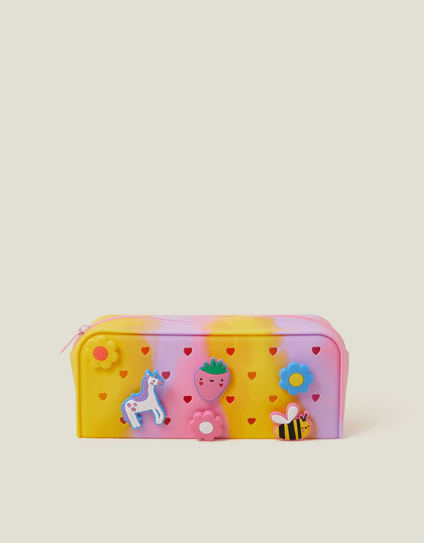 Girls Badge Charm Pencil Case, , large