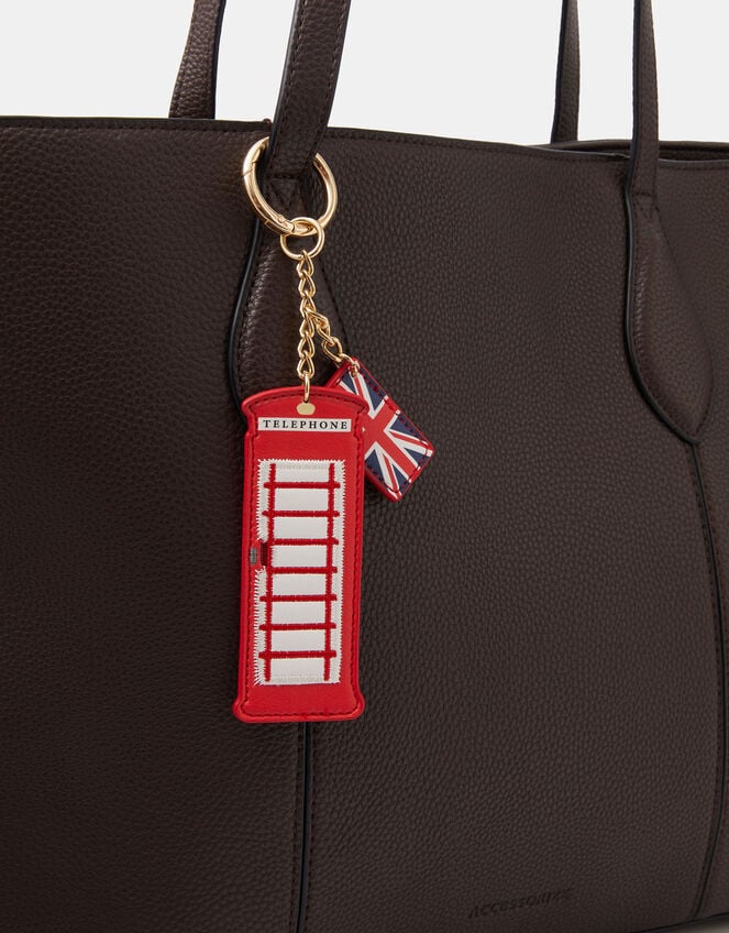 London Phone Box Bag Charm, , large