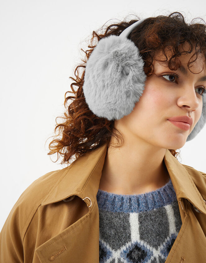 Faux Fur Earmuffs, , large