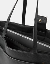 Bianca Laptop Tote Bag, Black (BLACK), large