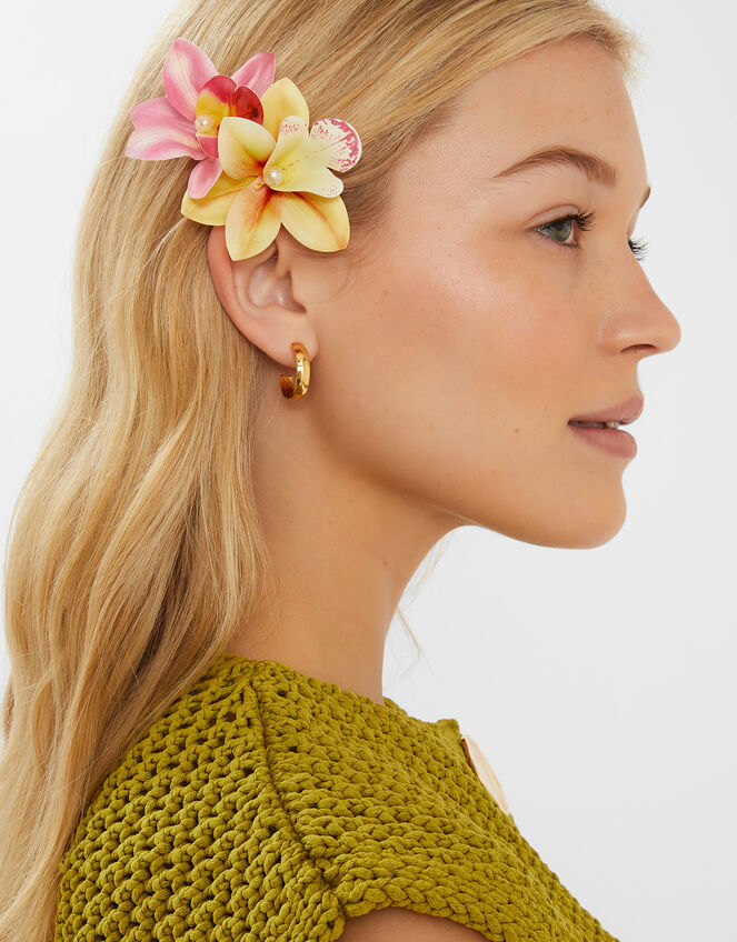 2-Pack Orchid Hair Clips, , large