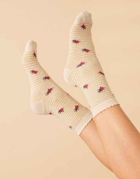 All-Over Ladybird Socks, , large