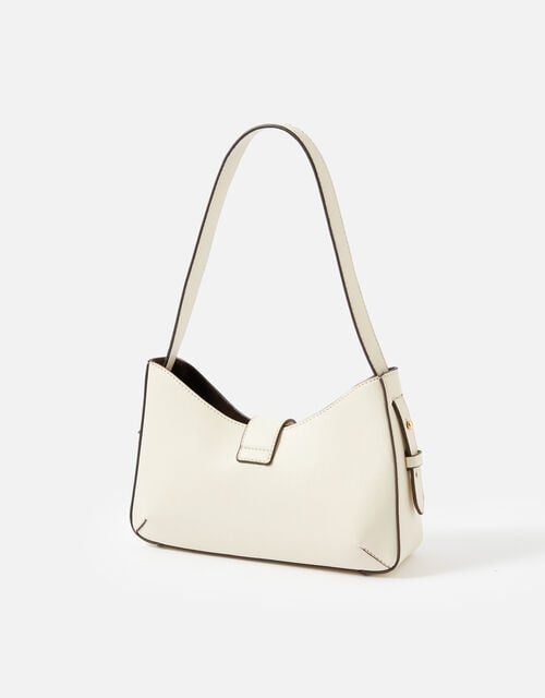 Talia Small Twistlock Bag, Cream (CREAM), large