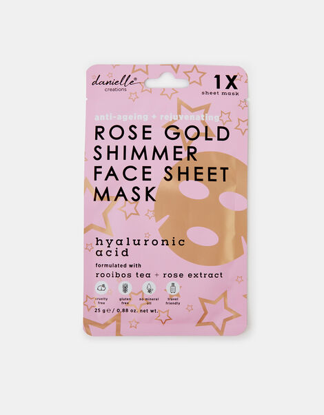Danielle Creations Anti-Ageing Rose Gold Shimmer Face Mask, , large