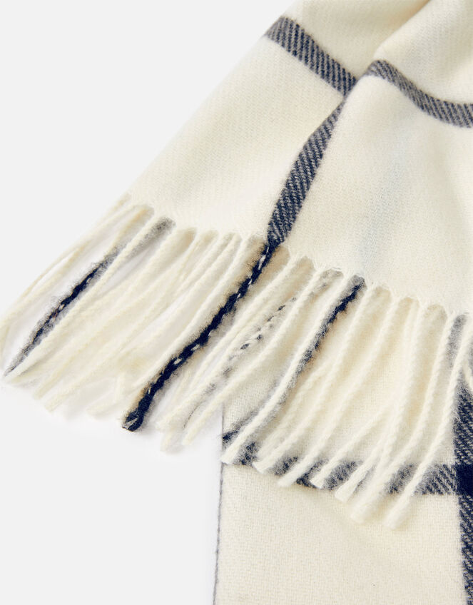 Carter Window Pane Check Blanket Scarf, , large