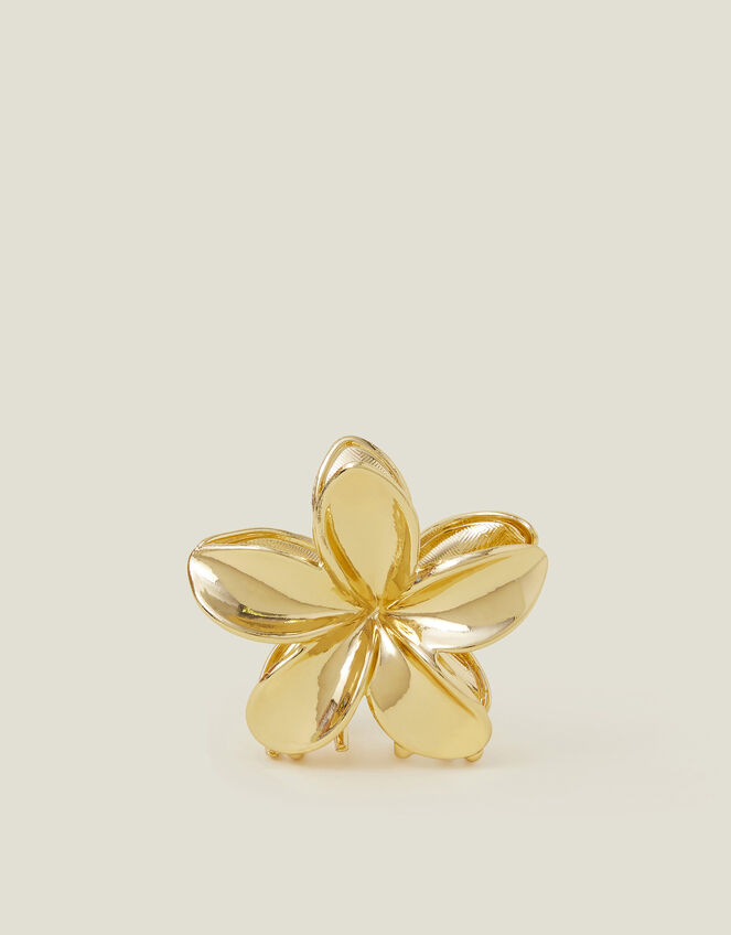 Tropical Flower Metal Claw Clip, , large