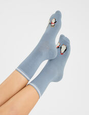 Festive Penguin Socks, , large