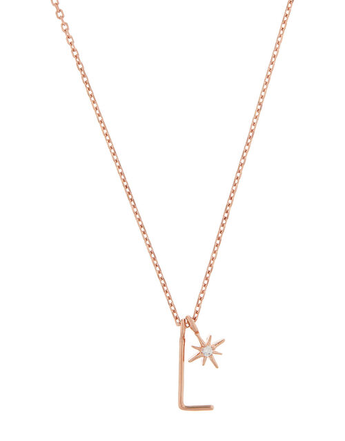 Rose Gold Plated Initial Star Necklace L Z For Accessorize Accessorize Uk