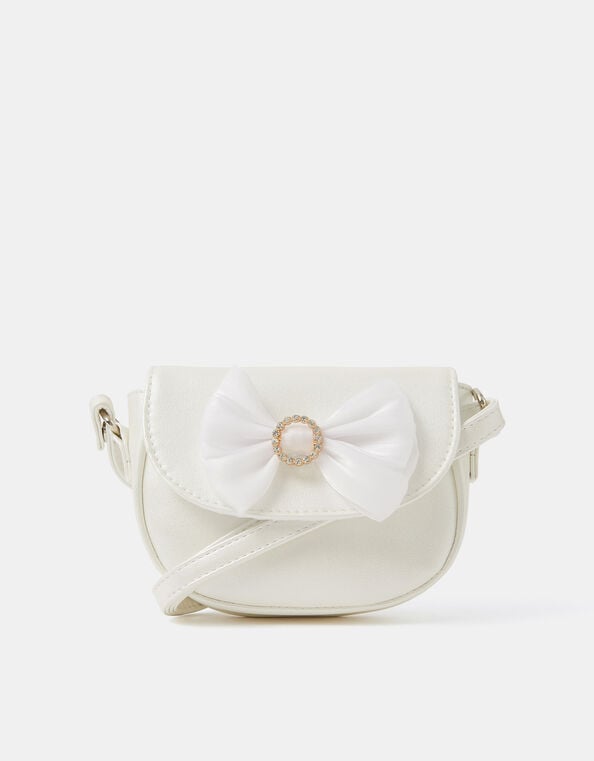 Girls Diamant&eacute; Buckle Bow Bag, , large