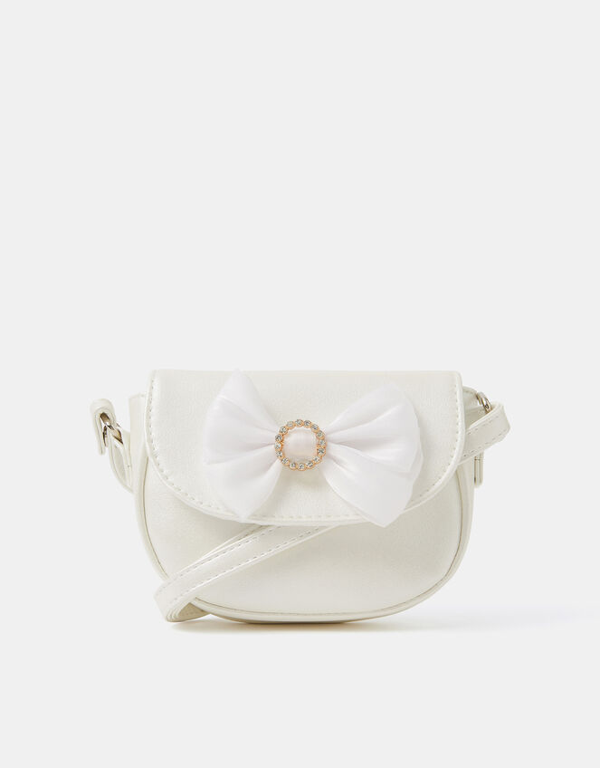 Girls Diamant&eacute; Buckle Bow Bag, , large