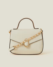 Top Handle Cross-Body Bag, Nude (NUDE), large