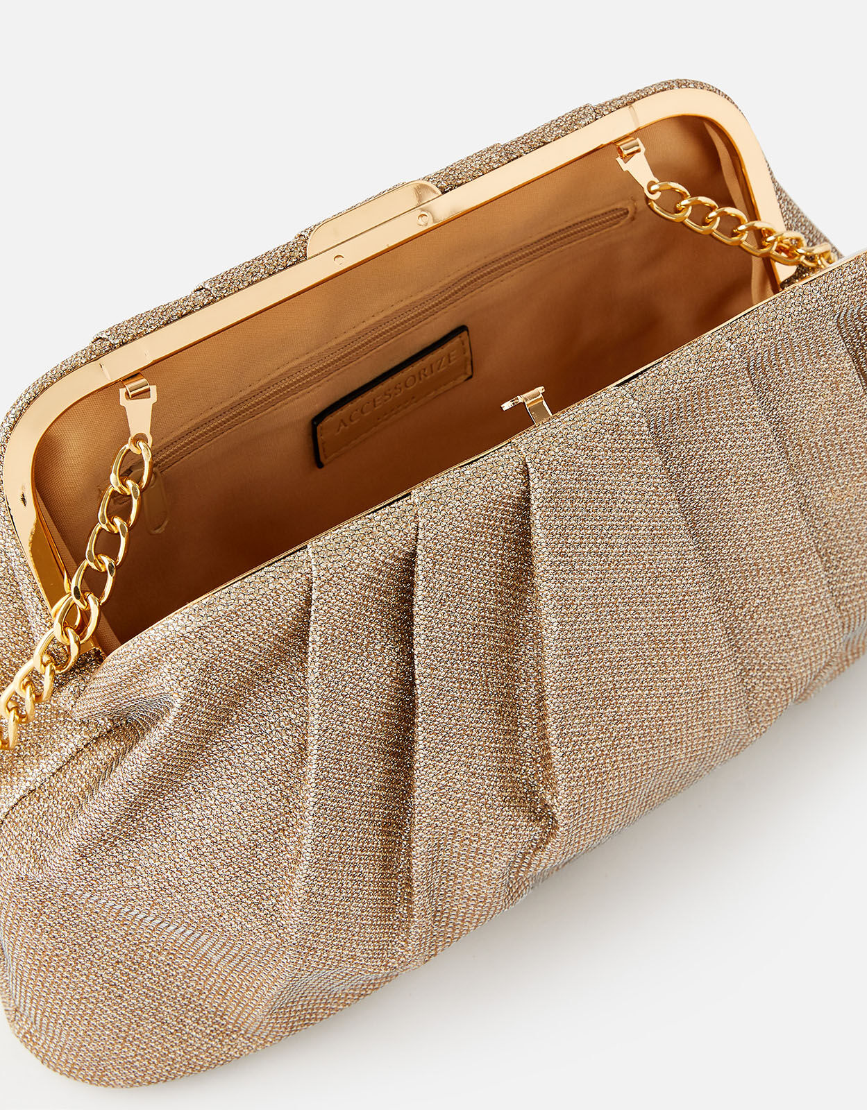 Glitzy Frame Clutch Clutch bags Accessorize ROI