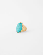 Statement Turquoise Ring, Blue (TURQUOISE), large