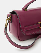 Snaffle Crossbody Bag, Red (BURGUNDY), large