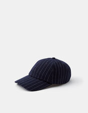 Pinstripe Baseball Cap, , large