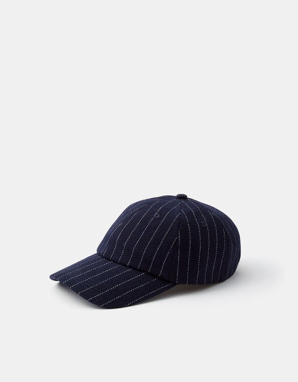 Pinstripe Baseball Cap, , large
