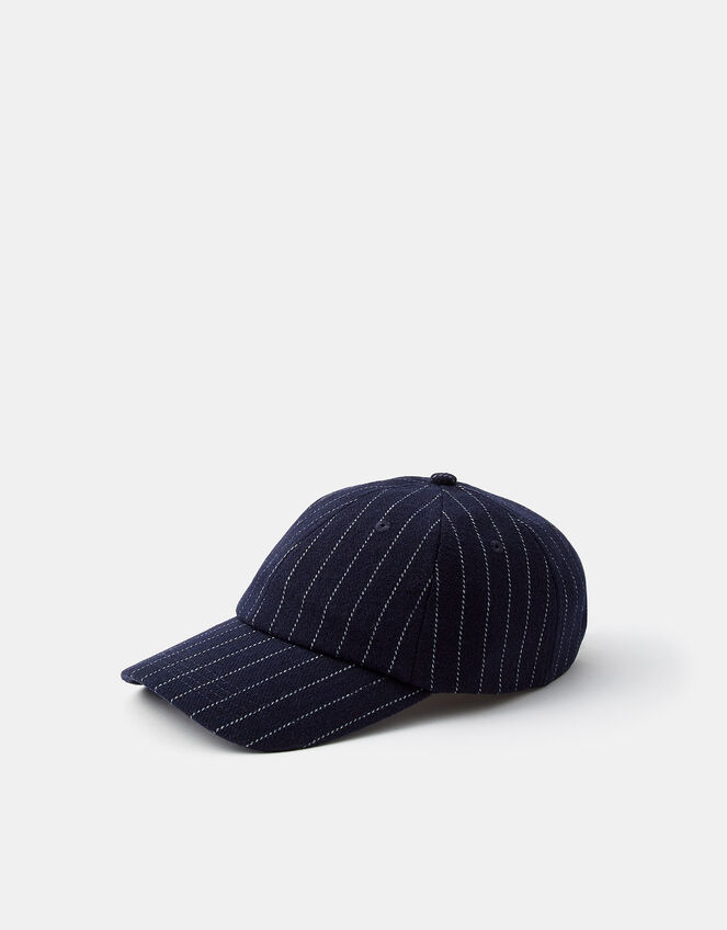 Pinstripe Baseball Cap, , large