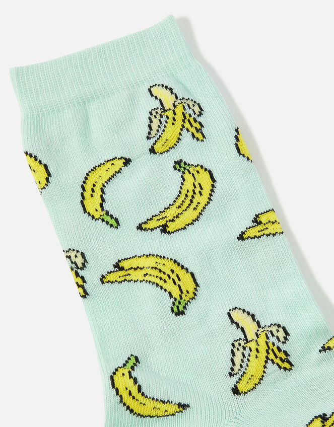 Totally Bananas All-Over Socks, Green (GREEN), large