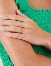 14ct Gold-Plated Eternity Band Ring, Gold (GOLD), large