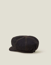 Twill Stitch Baker Boy Hat, , large