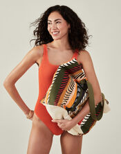 Stripe Beach Tote Bag, , large