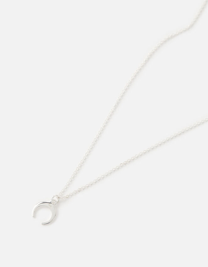 Sterling Silver Horn Necklace , , large