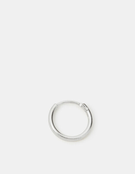 Single Sterling Silver Mini Hoop Earring, , large