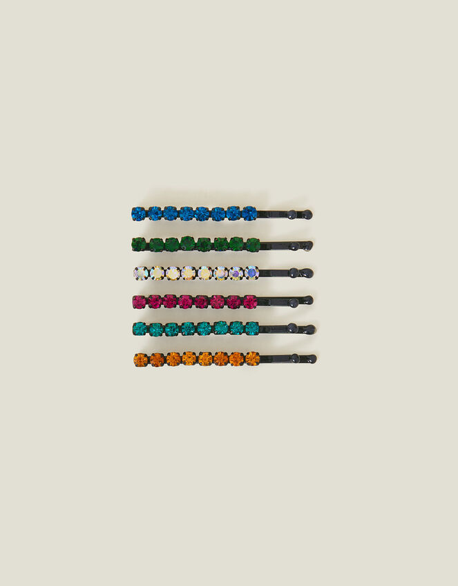 Sparkle Hair Slides 6 Pack, , large