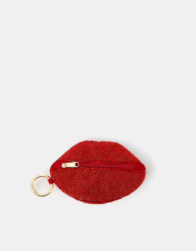 Beaded Lips Coin Purse, , large