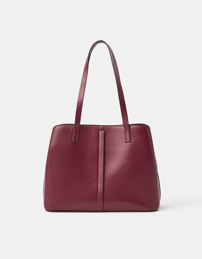 Webbing Strap Shoulder Bag , Red (BURGUNDY), large