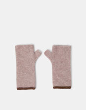 Wool & Cashmere Blend Wrist Warmers, Camel (OATMEAL), large