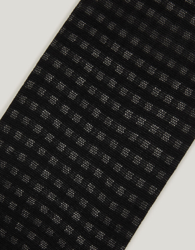 Gingham Tights, Black (BLACK), large