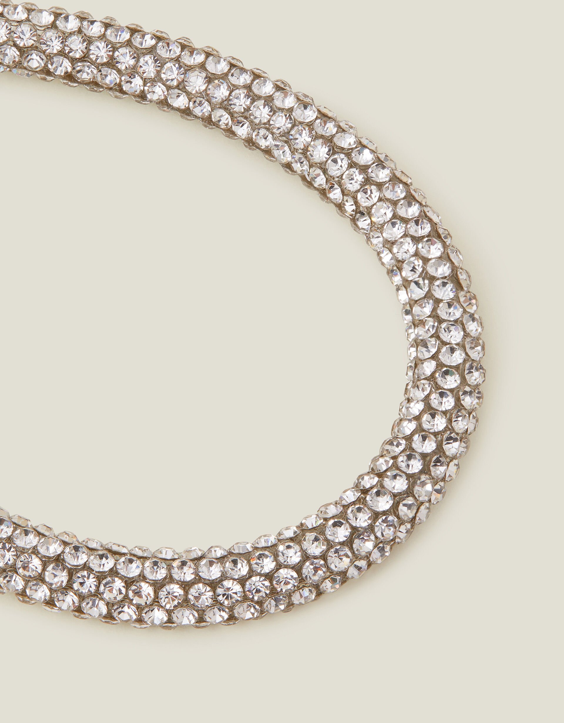 Rhinestone Tube Bracelet