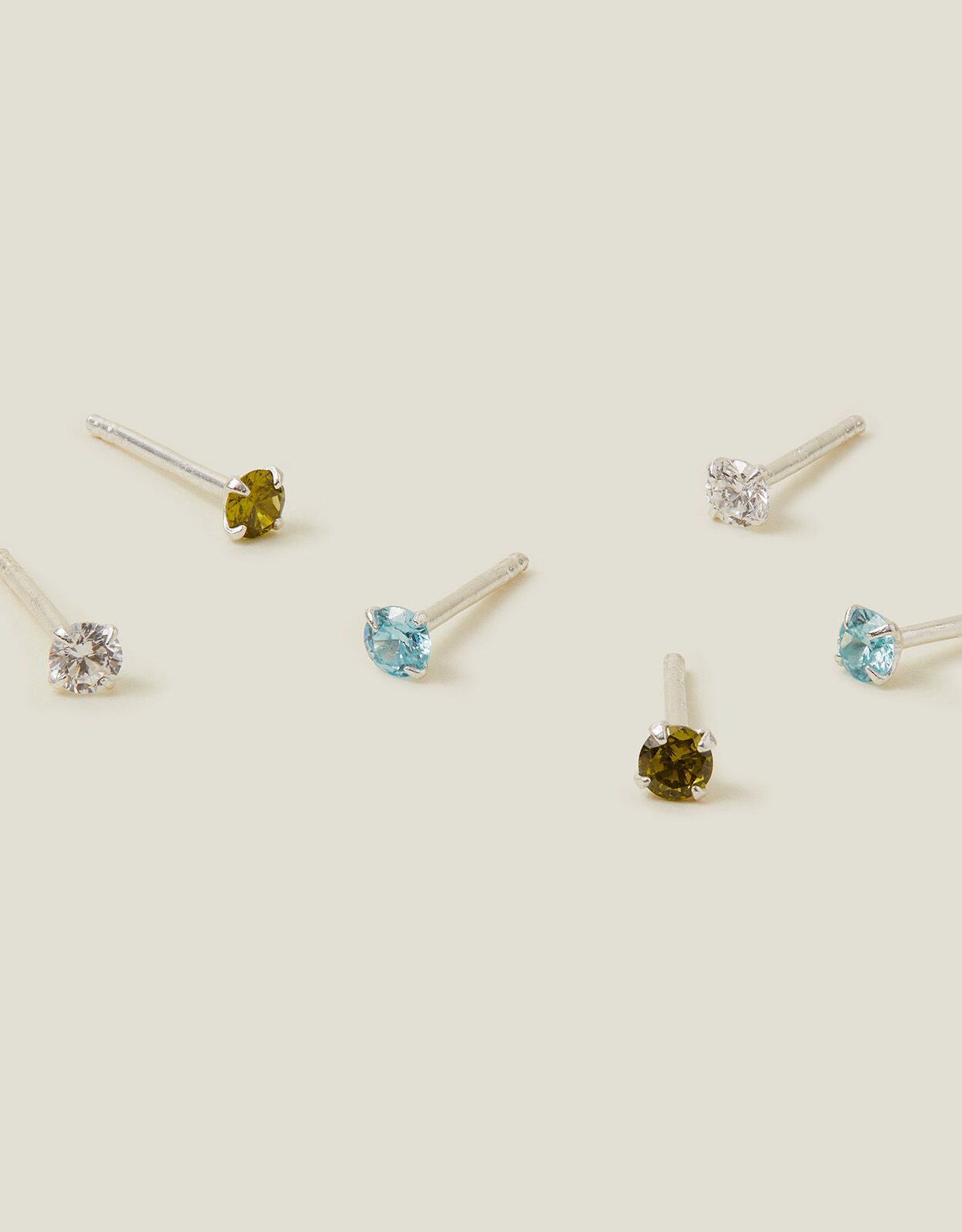 Buy Revere Sterling Silver Square Cubic Zirconia Stud Earrings | Womens  earrings | Argos