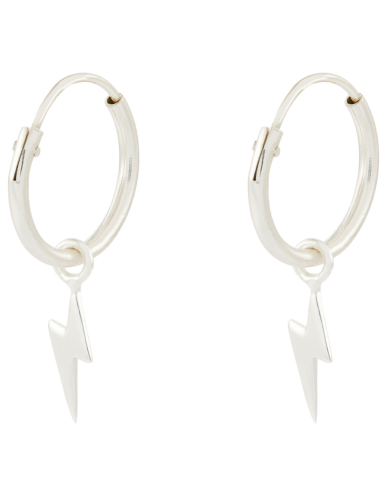 Hoop earrings shop with lightning bolt