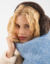 Faux Fur Suedette Earmuffs, , large