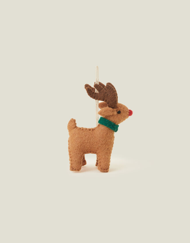 Rudolph Wool Hanging Decoration, , large