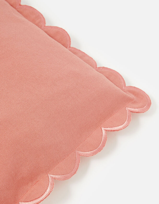 Scallop Edge Cushion Cover, Orange (ORANGE), large
