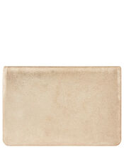 Leather Foldover Pouch, Gold (GOLD), large