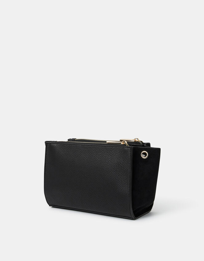 Double Zip Crossbody Bag, , large