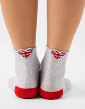 Union Jack Heart Sock, , large