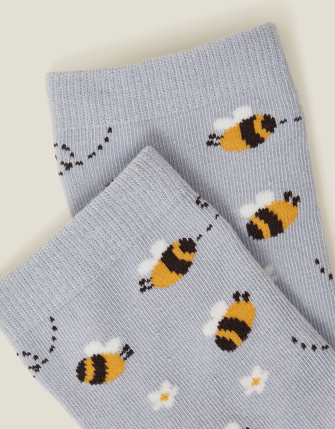 Bee Print Socks, , large
