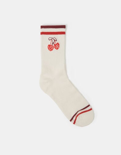 Accessorize x Good Manners Cherry Socks, , large