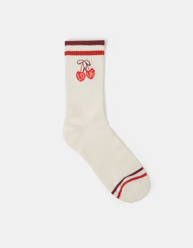 Accessorize x Good Manners Cherry Socks, , large