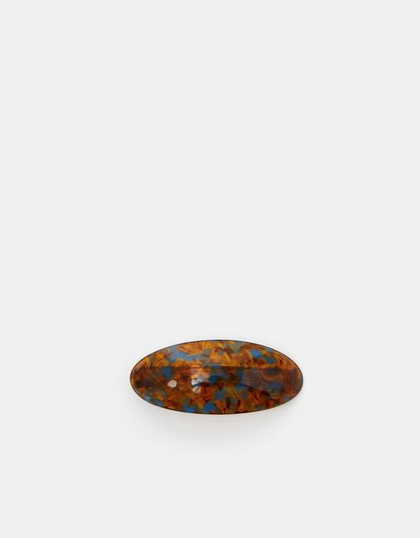 Tort Marbled Barrette Hair Clip, , large