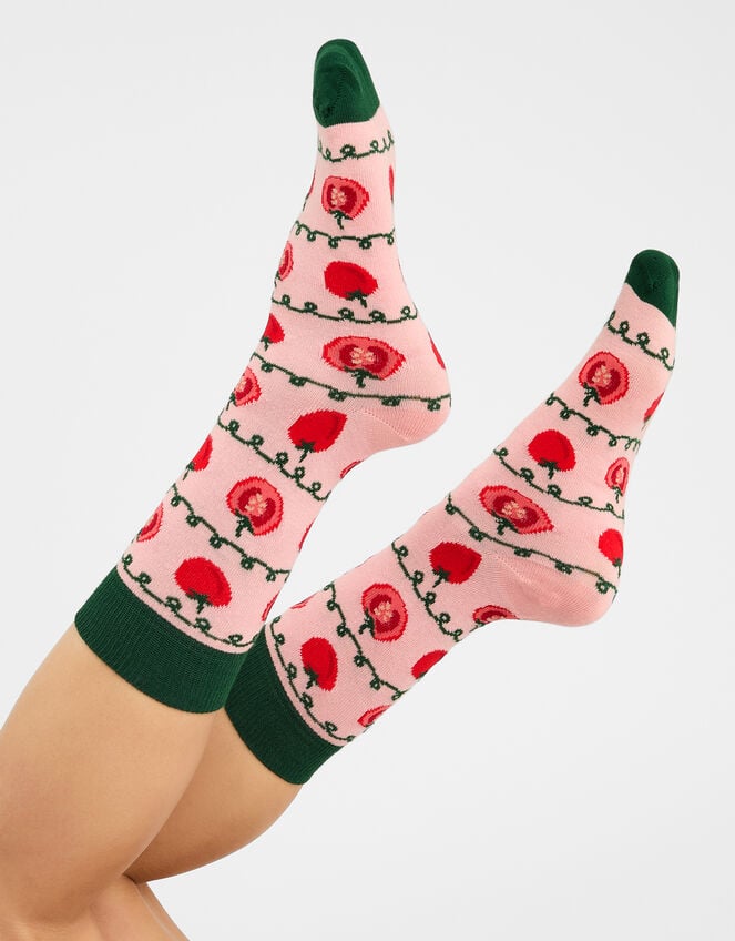 Tomato Print Socks, , large