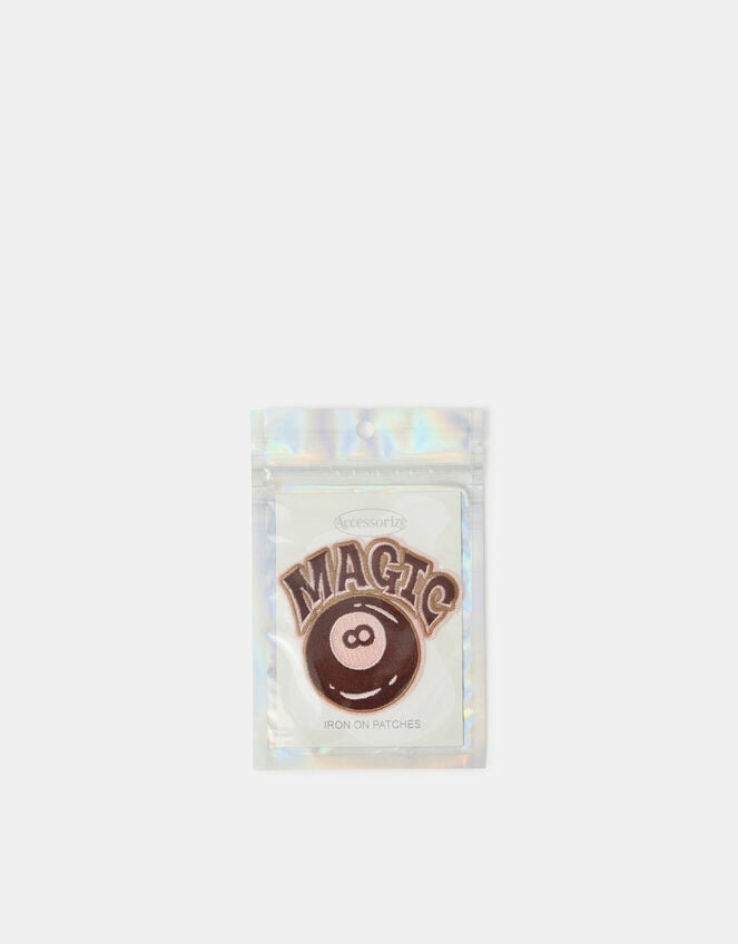 Magic 8 Ball Embroidered Iron-On Patch, , large