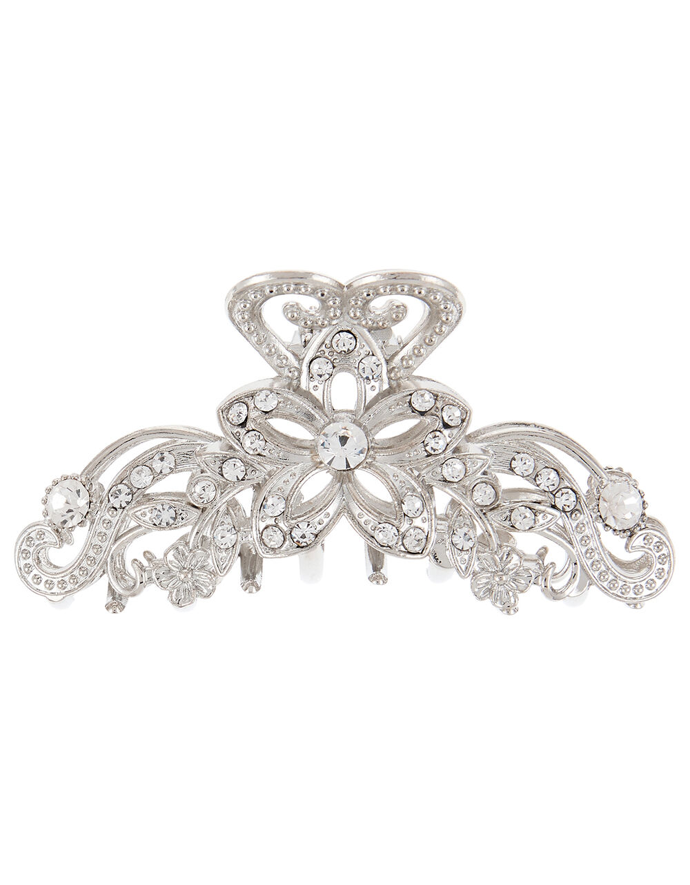 Crystal Ornate Bulldog Hair Clip | Hair bands & Scrunchies | Accessorize UK